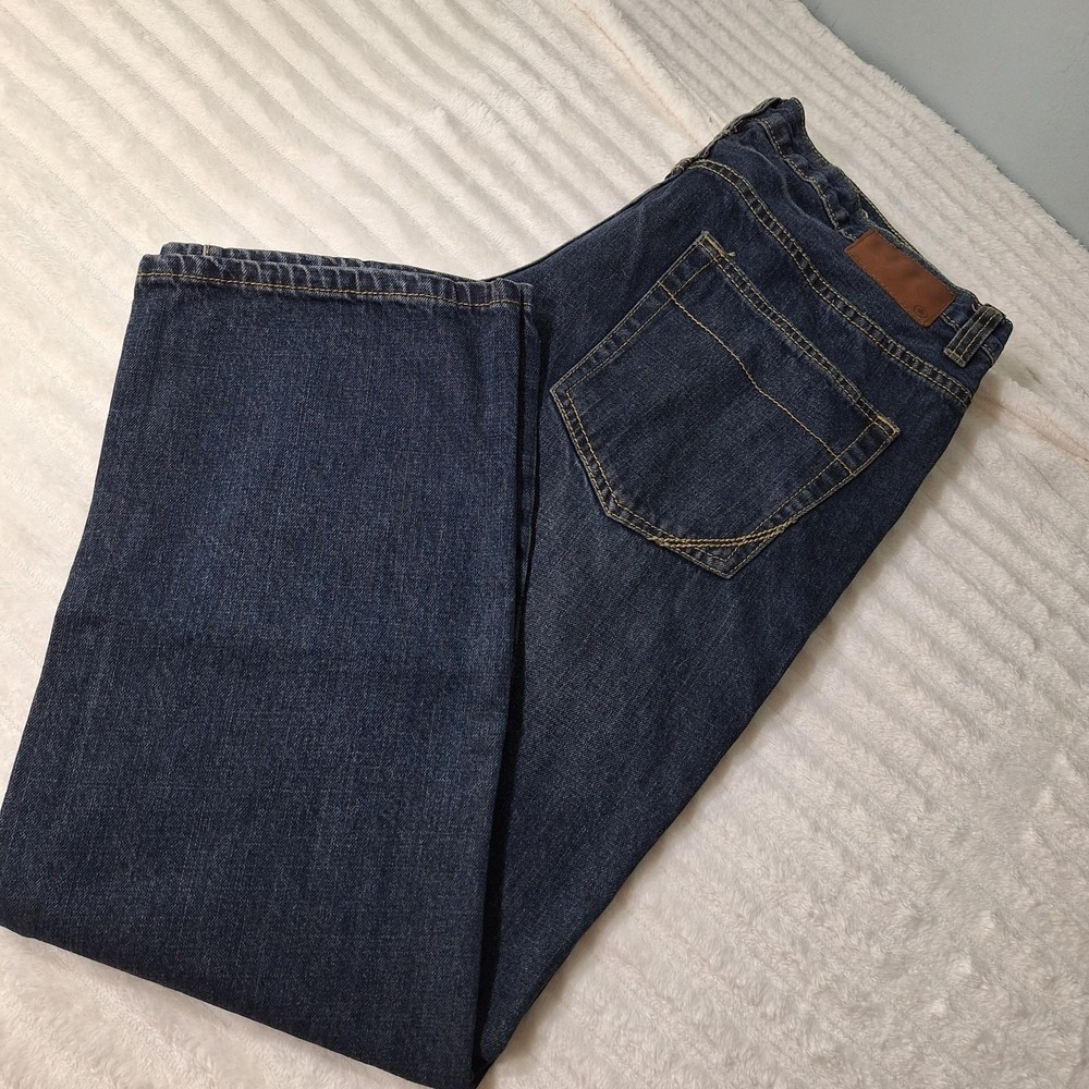 Converse One Star Slim Straight Jeans Mens 38X30 Blue Denim Dark Wash Skater